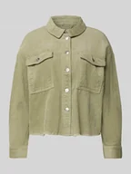 Kurtki damskie - Kurtka sztruksowa o kroju regular fit z czystej bawełny model ‘MARINA-ENY LIFE’ - miniaturka - grafika 1