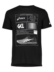 asics Koszulka "Nimbus" w kolorze czarnym - Koszulki męskie - miniaturka - grafika 1