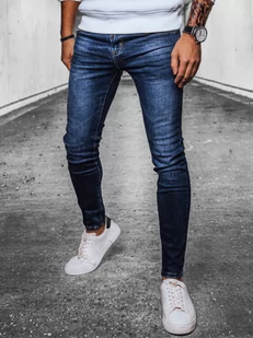 Spodnie męskie jeansowe niebieskie Dstreet UX4088 - Spodnie męskie - miniaturka - grafika 1