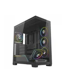 Obudowy komputerowe - Obudowa Modecom Volcano Stellar Plus ARGB MIDI 5F, czarna AT-STELLAR-PLUS-5F-ARGB-10 - miniaturka - grafika 1