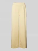 Spodnie damskie - Spodnie materiałowe z szeroką nogawką i zakładkami w pasie model ‘KATE Long’ - miniaturka - grafika 1