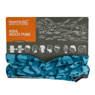 Regatta Komin dziecięcy Printed II Niebieski - Szaliki i chustki dla dzieci - miniaturka - grafika 1