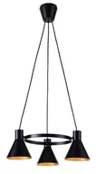 Lampy sufitowe - Candellux MORE LAMPA WISZĄCA 3X40W E27 CZARNY MATOWY - miniaturka - grafika 1