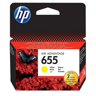 HP Nr 655 CZ112AE Orginalny żółty