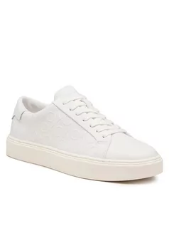 Sneakersy męskie - Calvin Klein Sneakersy Low Top Lace Up Mono Hf HM0HM01068 Biały - grafika 1