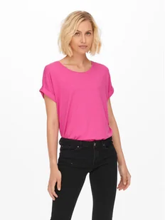 ONLY T-Shirt Moster 15106662 Różowy Loose Fit - Koszulki i topy damskie - miniaturka - grafika 1