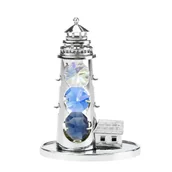 Figurki dekoracyjne - Crystocraft, miniaturka-figurka chromowana Swarovski - LATARNIA MORSKA - miniaturka - grafika 1