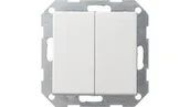 Wyłączniki światła i elektryczne - Gira Wyłącznik podwójny Gira System 55 biały matowy - miniaturka - grafika 1