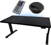 Biurka gamingowe - BIURKO ELEKTRYCZNE 120x60 REGULOWANE NOGI LOFTOWE METALOWE - miniaturka - grafika 1