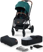 Wózki dziecięce - KinderKraft EVOLUTION COCOON 2w1 Midnight Green - miniaturka - grafika 1