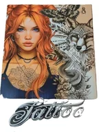 Szkolne artykuły papiernicze - Kolorowanka A4 pionowa 8 obrazków Tattoo pomarańcz - kolorowanka - miniaturka - grafika 1