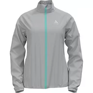 Kurtki damskie - Odlo Damska kurtka do biegania ZEROWEIGHT, odlo silver grey - polynya - miniaturka - grafika 1