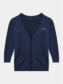 Swetry damskie - Guess Kardigan J3YR08 Z17X3 Niebieski Regular Fit - miniaturka - grafika 1