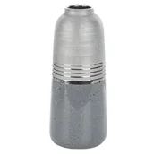 Wazony i flakony - Wazon EUROFIRANY Neli 01 15 x 36 cm Srebrny - miniaturka - grafika 1