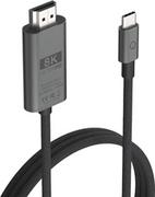 Kable komputerowe i do monitorów - Kabel Linq byELEMENTS USB-C/HDMI, 8K/60Hz PRO, 2m (LQ48026) Czarny - miniaturka - grafika 1