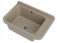 Zlewy i komory gospodarcze - ZLEW GOSPODARCZY TECHNICZNY BEŻOWY KOMORA ROBOCZA PRALNIA GARAŻ NEGRA - miniaturka - grafika 1