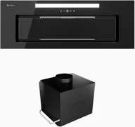 Okapy kuchenne - GLOBALO Silentio 80.2 Black + Turbina TW 1.2 one size - miniaturka - grafika 1