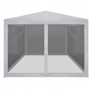 vidaXL Rozkładany namiot imprezowy z 4 siatkowymi ściankami, 4x3 m - Pawilony ogrodowe - miniaturka - grafika 2