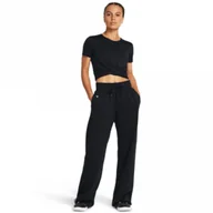Spodnie sportowe damskie - Damskie spodnie treningowe Under Armour Motion Open Hem Pant - czarne - UNDER ARMOUR - miniaturka - grafika 1