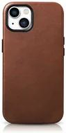 Etui i futerały do telefonów - iCarer Oil Wax Premium Leather Case skórzane etui iPhone 14 Plus magnetyczne z MagSafe brązowy (WMI14220703-RB) - miniaturka - grafika 1