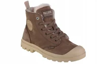 Buty sportowe damskie - Palladium Pampa Hi Zip Wl (40) Damskie Buty Sneakers Nubuk Brązowy - miniaturka - grafika 1
