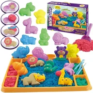 Sortery dla dzieci - WOOPIE Piasek Kinetyczny 1,2 kg Zestaw XL ZOO S - miniaturka - grafika 1
