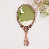 Lusterka do makijażu - TEMU 1/12/24 szt. Antyczne Ozdobne Lusterka Ręczne - Eleganckie Upominki Ślubne, Prezenty na Dzień - Antyczny Wzór Kwiatowy z Polerowanym - miniaturka - grafika 1