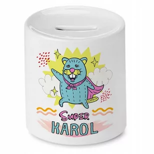 Skarbonka 330 ml Dla Karola Syna Dziecka Prezent z Nadrukiem ze Zdjęciem - Skarbonki Skarbonka 330 ml Dla Karola Syna Dziecka Prezent z Nadrukiem ze Zdjęciem - Skarbonki - miniaturka - grafika 1