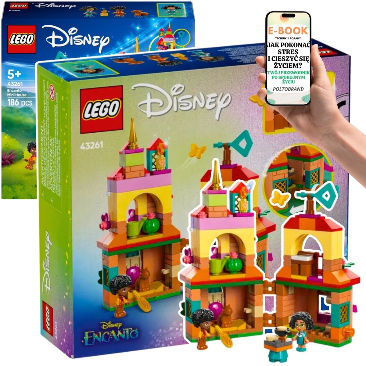 LEGO KLOCKI PREZENT Nasze Magiczne Encanto 43261– Dom z Bajki Disney PREZENT LEGO DLA CÓRKI DZIECI + EBOOK-1