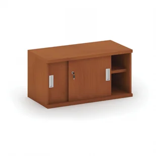 B2B Partner Nadstawka z przesuwnymi drzwiami, 800 x 400 x 400 mm, czereśnia CF-C80401-C, CF-074 - Inne meble biurowe - miniaturka - grafika 1