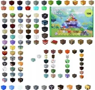 Klocki - 2x KLOCKI MAGNETYCZNE MINECRAFT KLOCKI SZEŚCIANY 100 KLOCKÓW + 1 FIGURKA MO - miniaturka - grafika 1