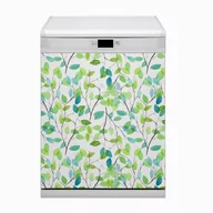 Dekoracje domu - Mata Bluedecor Magnes na zmywarkę Zielone gałązki 60x80 - miniaturka - grafika 1