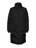 Kurtki damskie - Vero Moda Płaszcz pikowany w kolorze czarnym - miniaturka - grafika 1