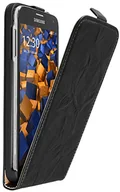 Etui i futerały do telefonów - mumbi etui z klapką kompatybilne z Samsung Galaxy S5 / S5 Neo etui na telefon komórkowy Case Wallet, czarne - miniaturka - grafika 1