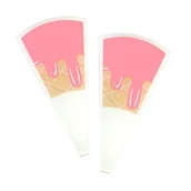 Metkownice - Cenówki Wtykacze Do Lodów - Różowe Rożki 10Szt. - miniaturka - grafika 1