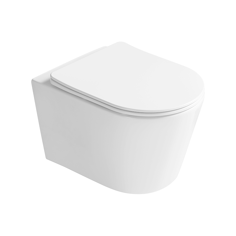 Mexen Rico miska wc Rimless Tornado z deską wolnoopadającą slim, duroplast, biała połysk - 3072L4000T