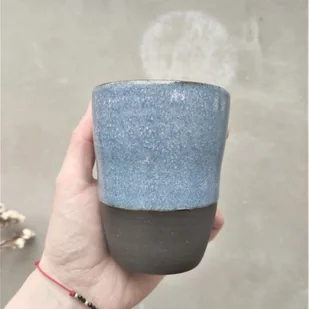 POTPOTSTUDIO Ceramiczny kubek POTPOTSTUDIO Carbon Blue 230 ml 9389-uniw - Kubki - miniaturka - grafika 1