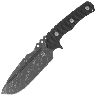 Nóż Fox URO Black G10, Acid Washed Niolox by Wander Tactical (FX-623 BA) - Noże - miniaturka - grafika 1