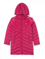 Kurtki i płaszcze dla dziewczynek - 4F JUNIOR Down Jacket dla dziewczynek, DARK PINK, 158 - miniaturka - grafika 1