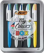 Długopisy - BIC - Etui 4 długopisy Bic w 4 kolorach Collection Box - -5% w książkach - miniaturka - grafika 1
