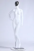 Manekiny wystawowe - KS-226 Kobieta piękna abstrakcyjna biała matowa lakierowana manekin maska galwaniczna kobieta - miniaturka - grafika 1