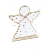 Ozdoby bożonarodzeniowe - Figurka drewniana anioł 18 x 4,5 x 29 cm mix - miniaturka - grafika 1