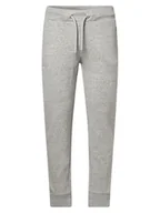 Spodnie męskie - Superdry Spodnie dresowe Mężczyźni Bawełna szary jednolity, XL - miniaturka - grafika 1