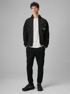 Spodnie sportowe męskie - 4F Spodnie dresowe joggery męskie - czarne S - miniaturka - grafika 1