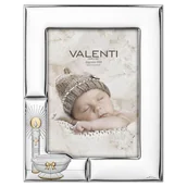 Pamiątka Chrztu Świętego - Ramka na zdjęcia na chrzest srebrna pamiątka chrztu Rozmiar: 13x18 cm SKU: VL51094/4L - miniaturka - grafika 1