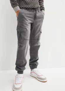 Dżinsy dresowe Regular Fit Straight z kieszeniami z boku nogawki - bonprix - Spodnie damskie - miniaturka - grafika 1