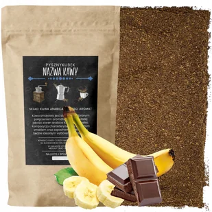 Kawa Mielona smakowa Banan W Czekoladzie 1000G 1KG - Cappuccino i kawy smakowe - miniaturka - grafika 1
