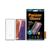 Szkła hartowane na telefon - PANZERGLASS SZKŁO HARTOWANE CURVED SUPER+ SAMSUNG NOTE 20 CASE FRIENDLY ANTYBAKTERYJNE CZARNY USZKODZONE OPAKOWANIE - miniaturka - grafika 1
