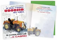 Kartki okolicznościowe i zaproszenia - Kartka urodzinowa z kopertą na urodziny Ursus - miniaturka - grafika 1