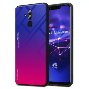 Pokrowiec Do Huawei MATE 20 LITE Etui w FIOLETOWO - CZERWONY TPU Obudowa Case Cover Plecki Ochronny Cadorabo - Etui i futerały do telefonów - miniaturka - grafika 1